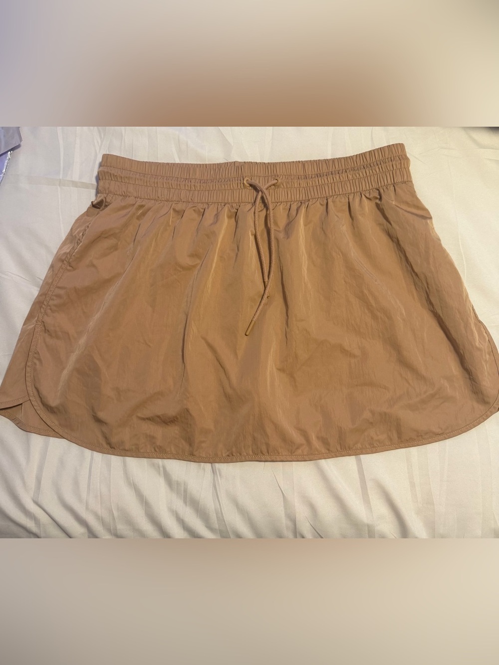 aerie Women's Light Brown Drawstring Mini Skirt